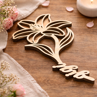 Mother's Day Flower Laser SVG Bundle - HappyDesignStudio - 004