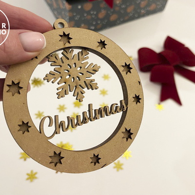 Christmas Tree Ornaments Set - LaserCutano - 004