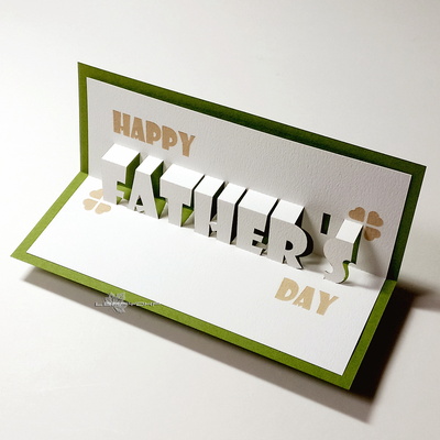 立體文字卡片-HappyFather'sDay (幸運一夏版) - 葉子紙業 - 001