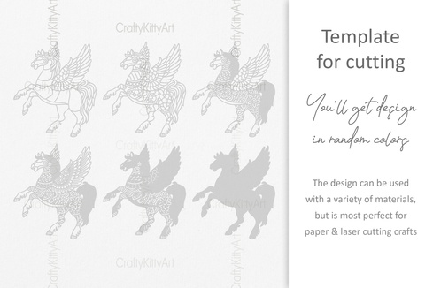 飛馬座,飛行的幻想馬,3d 分層 svg dxf png 文件 飛馬座,飛行的幻想馬,3d 分層 svg dxf png 文件 - CraftyKittyArt - 001