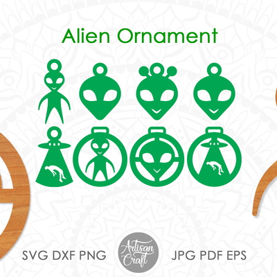 外星人裝飾品、外星人聖誕裝飾品、ufo - Artisan Craft - 001