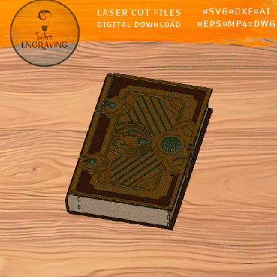 法術書雷射切割文件 - SiArt - 003