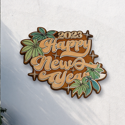 新年快樂門牌 - FLUX Inc - 004