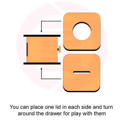 Laser cut Montessori school Permanence box SVG template DIY - Daniel San - 004