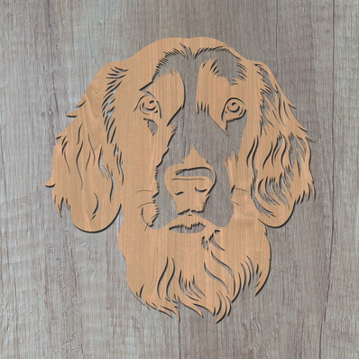 English Setter Laser SVG  - HappyDesignStudio - 002