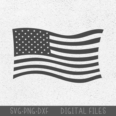American flag SVG cut files 4th of July Independence Day SVG - CraftyKittyArt - 002