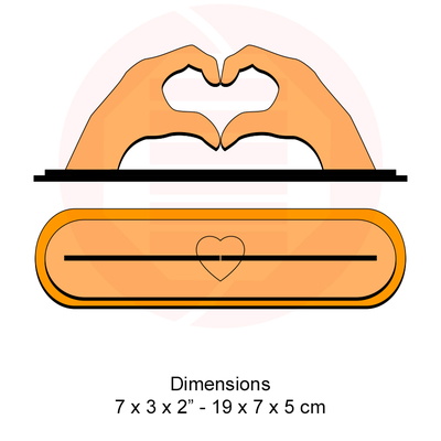 雷射切割 svg 模板心形裝飾婚禮情侶禮物 - Daniel San - 002