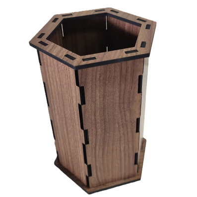 Hexagonal pen holder