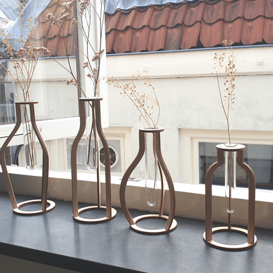 Set of four minimalist Test Tube Vases - JOOP digital designs - 003