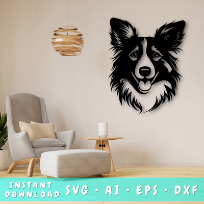 喜樂蒂牧羊犬 雷射 svg - HappyDesignStudio - 001