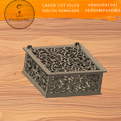 Gentleman’s Box Laser Cut Files - SiArt - 001