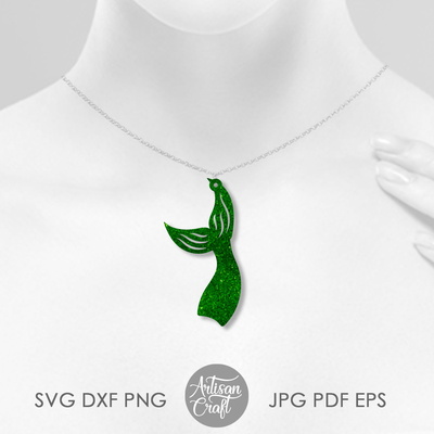 Mermaid tail earrings for cutting with laser  - Artisan Craft - 003