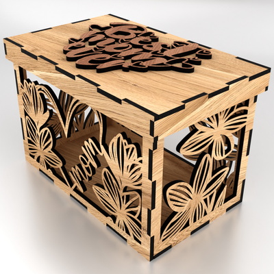 給媽媽的禮物盒，上面刻著“史上最佳媽媽”