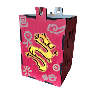 Dragon lantern cutting station