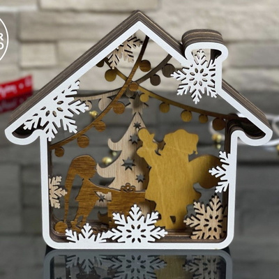 多層聖誕屋 - LaserCutano - 002