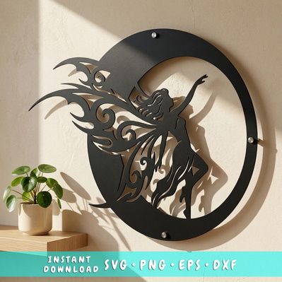 Fairy Metal Wall Art SVG | Plasma Cut Fairy Design