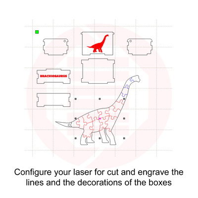 Laser cut Dinosaur puzzle SVG vector template DIY crafts - Daniel San - 004
