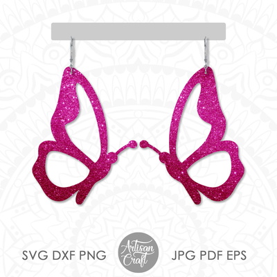 Butterfly wing earrings for laser cutting - Artisan Craft - 002