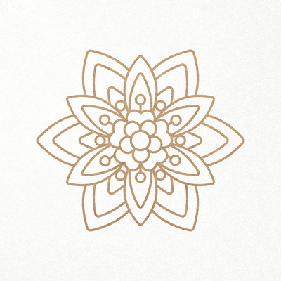 Flower. Abstract Daisy Flower. Floral Bud. SVG DXF PNG files - CraftyKittyArt - 001