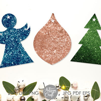 聖誕裝飾品 svg 檔、天使裝飾品、樹飾品 - Artisan Craft - 002