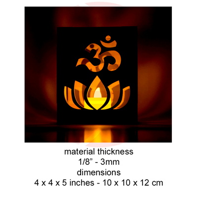 雷射切割 svg 佛燭台東方家居裝飾 diy - Daniel San - 002