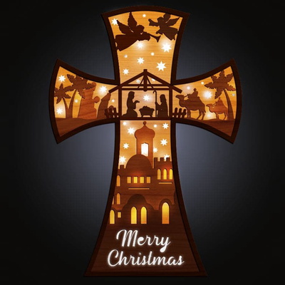 Multilayer Nativity Scene - Laser Cut File