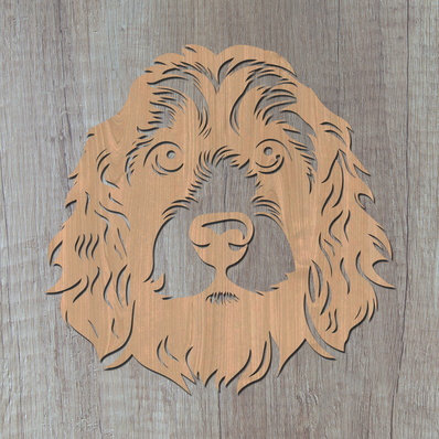 Cockerpoo Laser SVG - HappyDesignStudio - 002