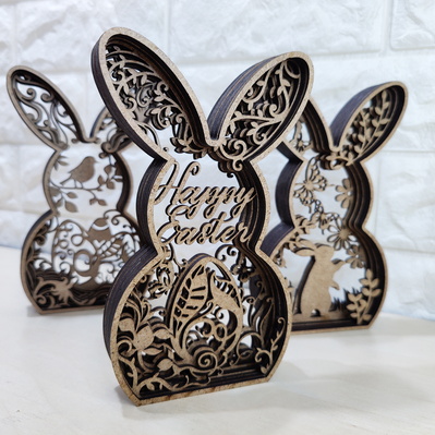 Multilayer Easter Bunny Set - LaserCutano - 001