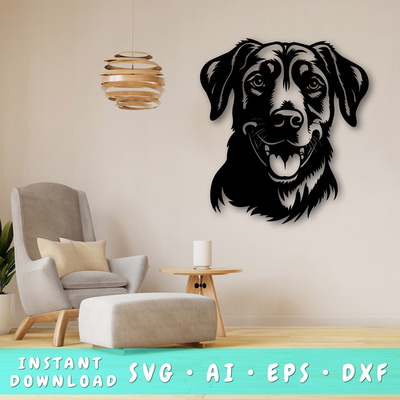 Beauceron 雷射 svg 切割檔、beauceron glowforge 檔案、dxf - HappyDesignStudio - 001