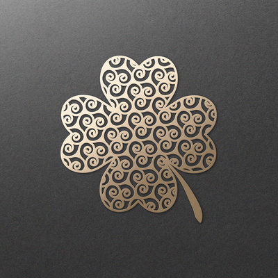 三葉草。三葉草葉。聖帕特里克節 svg dxf png 文件 - CraftyKittyArt - 002