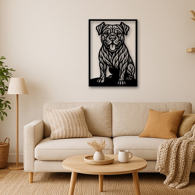 Cane Corso Laser SVG, Cute Dog Laser Cut, Pet Lover Design - HappyDesignStudio - 002