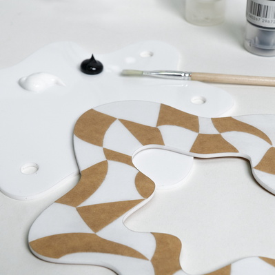 Magnetic Squiggle Checkerboard Frame - FLUX Inc - 002