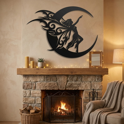 Fairy Metal Wall Art SVG | Plasma Cut Fairy Design - HappyDesignStudio - 005