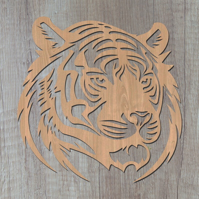 Tiger Laser SVG - HappyDesignStudio - 002