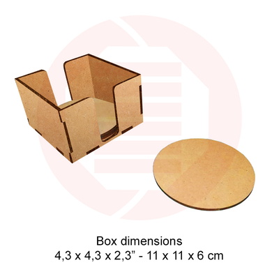 雷射切割杯墊架向量模板 svg 家居裝飾 - Daniel San - 002