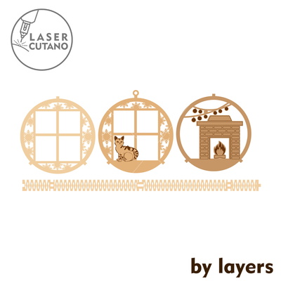 聖誕飾品場景裝飾 聖誕飾品場景裝飾 - LaserCutano - 001