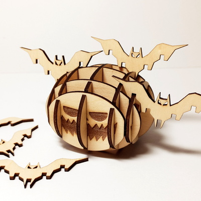 Pumpkin Three Brothers - Wood