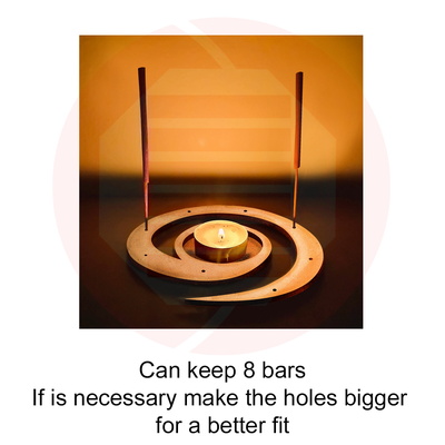 雷射切割 svg 香爐 燭台 模板 diy - Daniel San - 003