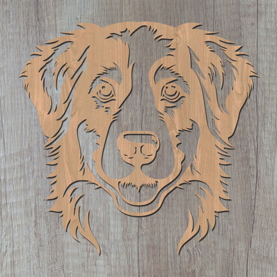 微型美國牧羊犬雷射 svg - HappyDesignStudio - 002