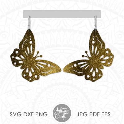 Butterfly earrings SVG - Artisan Craft - 003