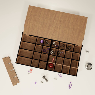 Laser Cut Modular Organizer - 雷射切割專業版 - 005