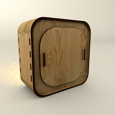 Night Light for New Year Holidays - Candle Holder - LaserCutano - 003