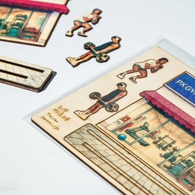 3d building postcards - FLUX Inc - 002