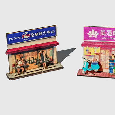 3d building postcards - FLUX Inc - 005