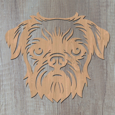 Brussels Griffon Laser SVG Cut File, Brussels Griffon DXF - HappyDesignStudio - 002