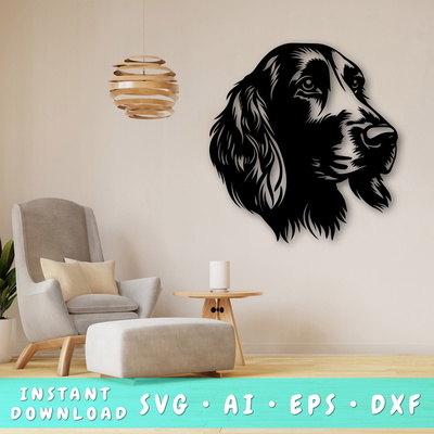 Gordon setter 雷射 svg 切割文件，gordon setter glowforge - HappyDesignStudio - 001