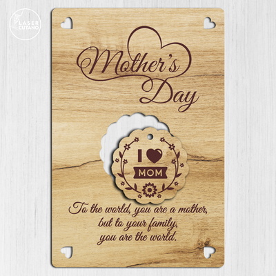 Greeting Card for Mother's Day - LaserCutano - 002