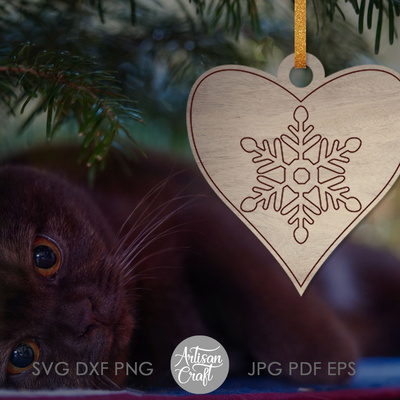 Coloring Christmas ornament single line SVG bundle - Artisan Craft - 006