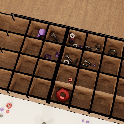 Laser Cut Modular Organizer - 雷射切割專業版 - 003