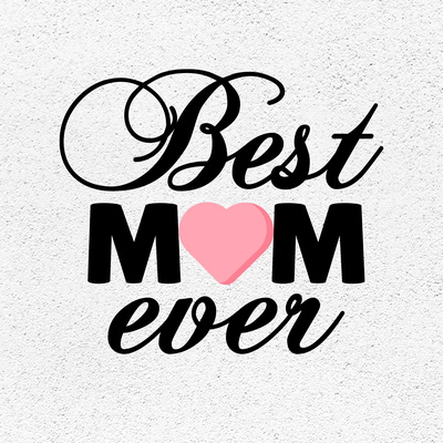 最好的媽媽，最好的媽媽，愛我的媽媽。 svg dxf png 文件 - CraftyKittyArt - 001